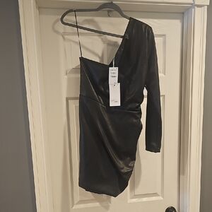 Likely One-Shoulder Black Dress